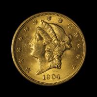 A 1904 Liberty Head $20 Gold Coin