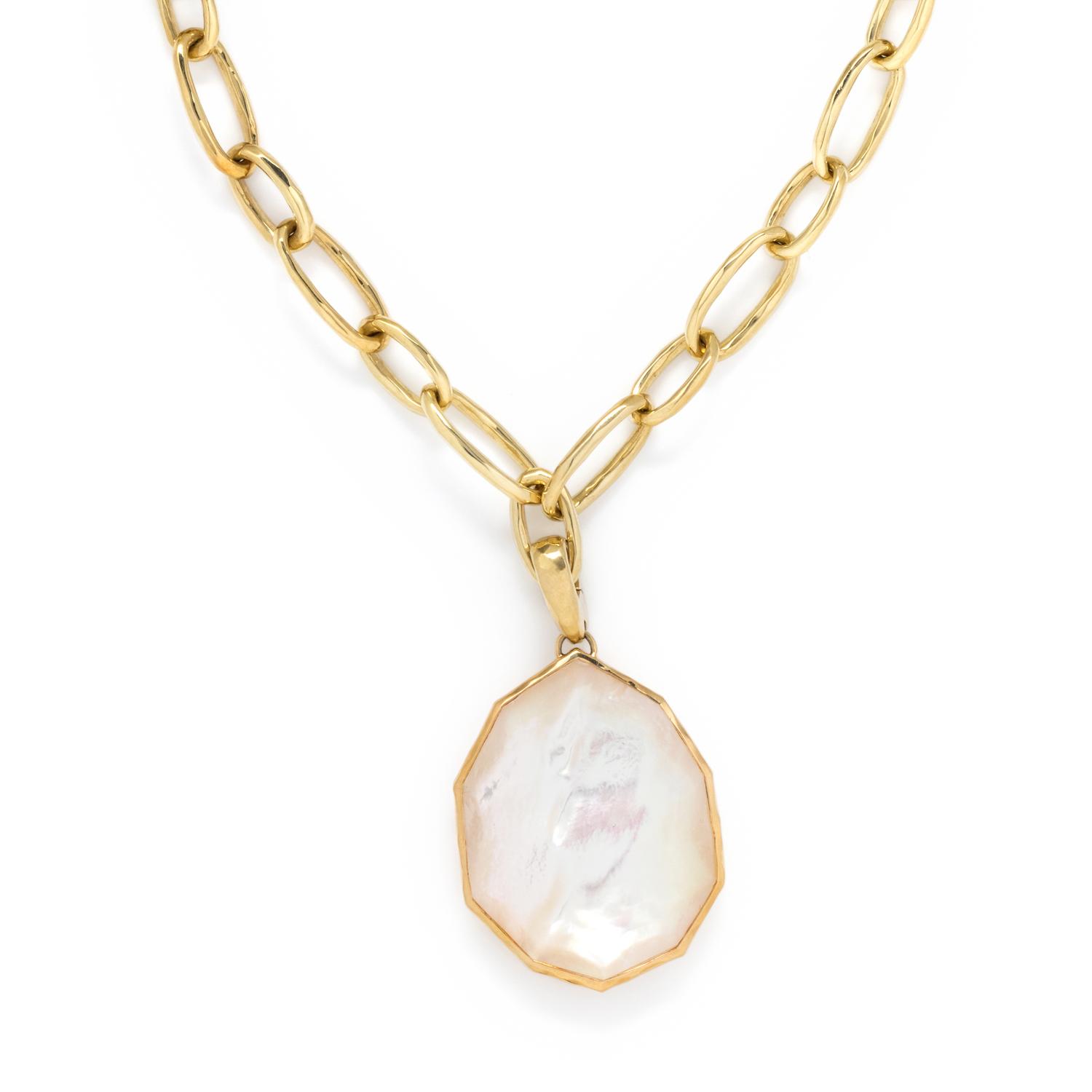 IPPOLITA, YELLOW GOLD, MOTHER-OF-PEARL AND QUARTZ 'WONDERLAND' PENDANT/NECKLACE