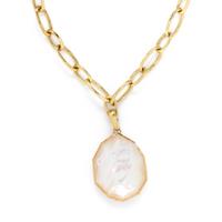 IPPOLITA, YELLOW GOLD, MOTHER-OF-PEARL AND QUARTZ 'WONDERLAND' PENDANT/NECKLACE