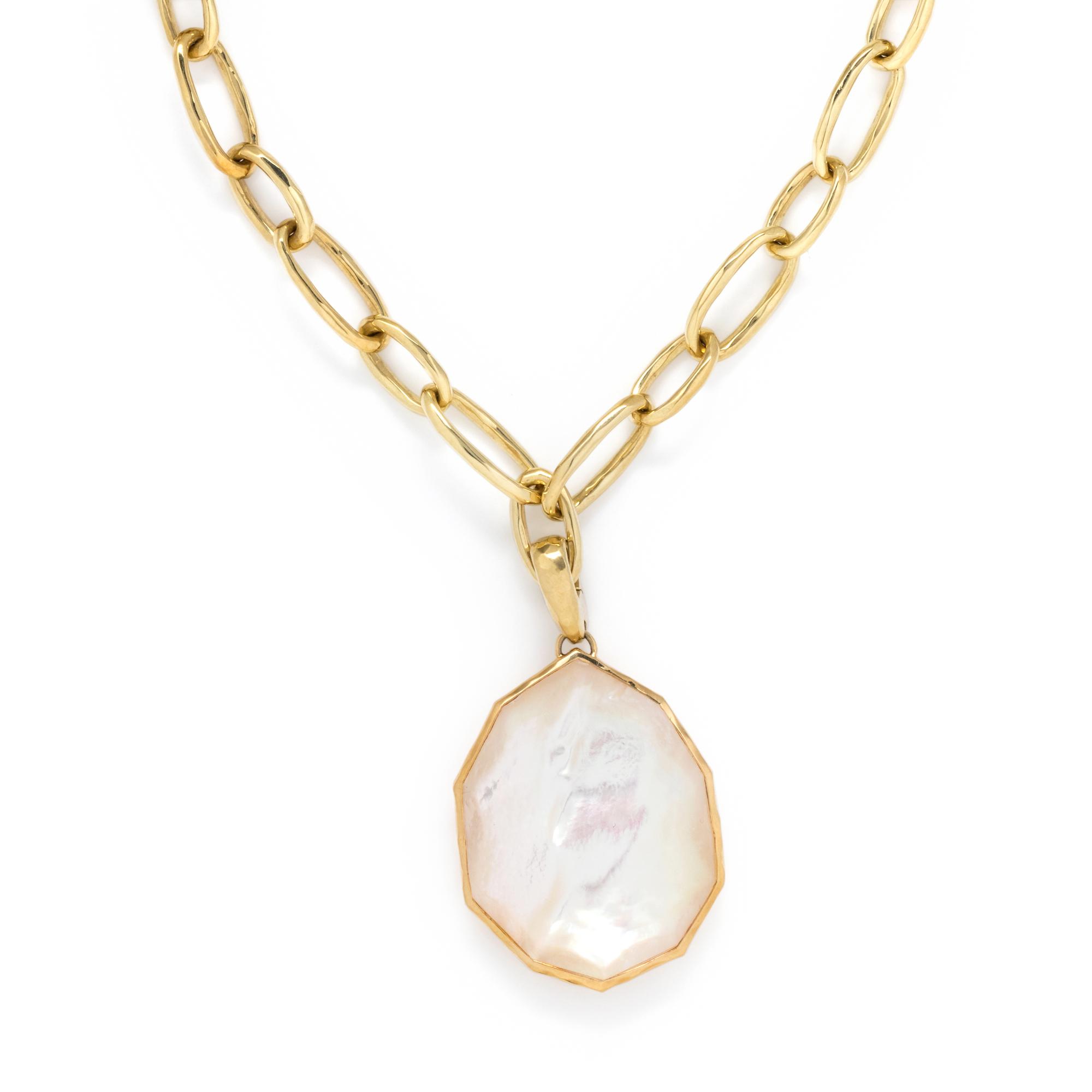 IPPOLITA, YELLOW GOLD, MOTHER-OF-PEARL AND QUARTZ 'WONDERLAND' PENDANT/NECKLACE