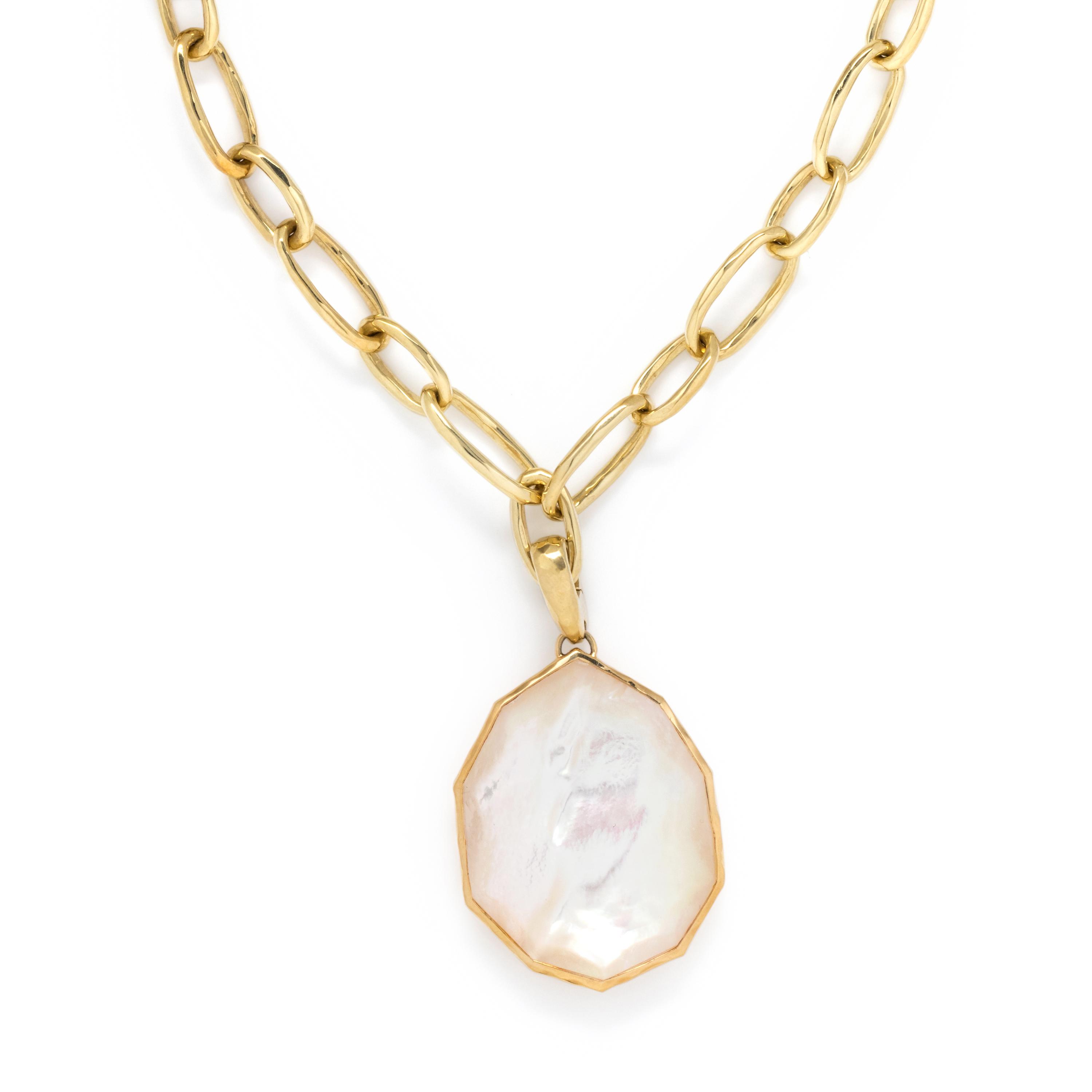 IPPOLITA, YELLOW GOLD, MOTHER-OF-PEARL AND QUARTZ 'WONDERLAND' PENDANT/NECKLACE