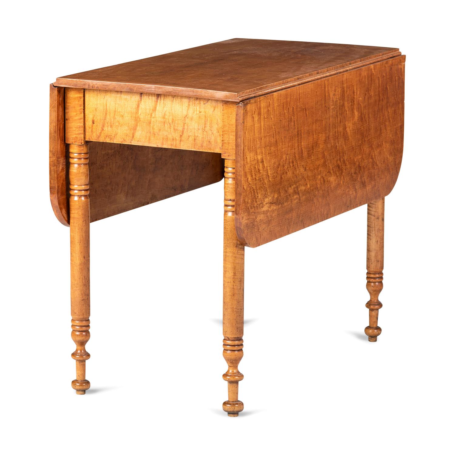 A Tiger Maple Drop Leaf Table