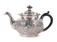 A Victorian Silver Three-Piece Tea Service