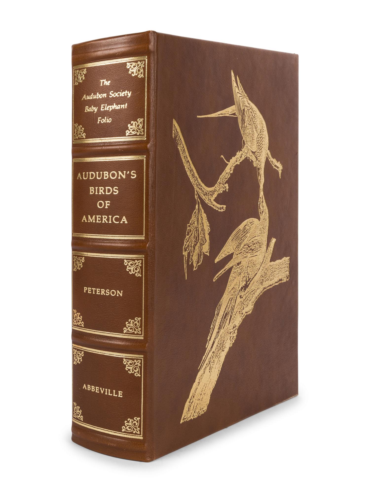 AUDUBON, John James (1785-1851). PETERSON, Roger Tory and Virginia Marie PETERSON. The Audubon Society Baby Elephant Folio Audubon's Birds of America. New York: Abbeville Press, 1981.