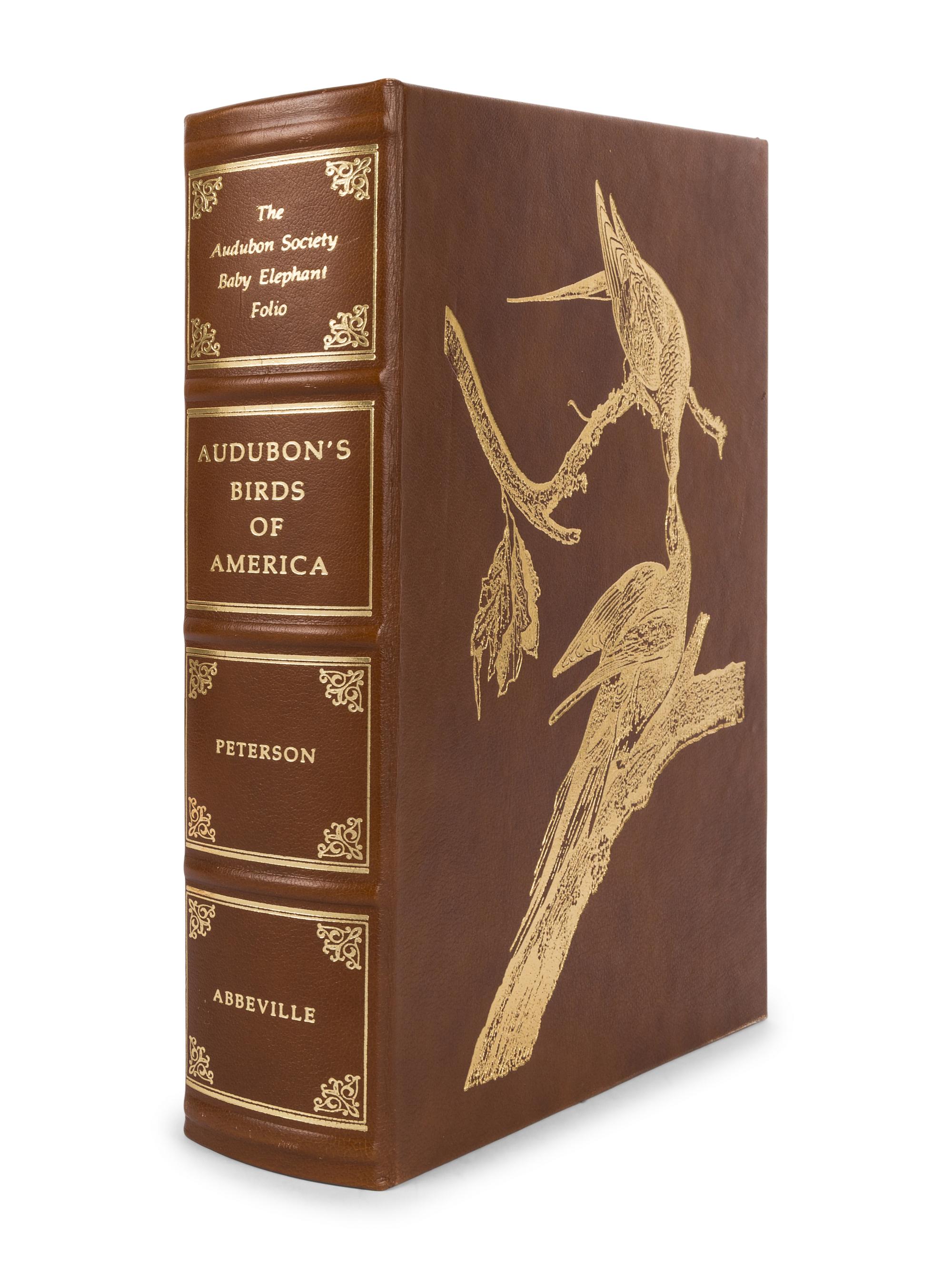 AUDUBON, John James (1785-1851). PETERSON, Roger Tory and Virginia Marie PETERSON. The Audubon Society Baby Elephant Folio Audubon's Birds of America. New York: Abbeville Press, 1981.