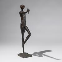 Girl Proffering a Flower