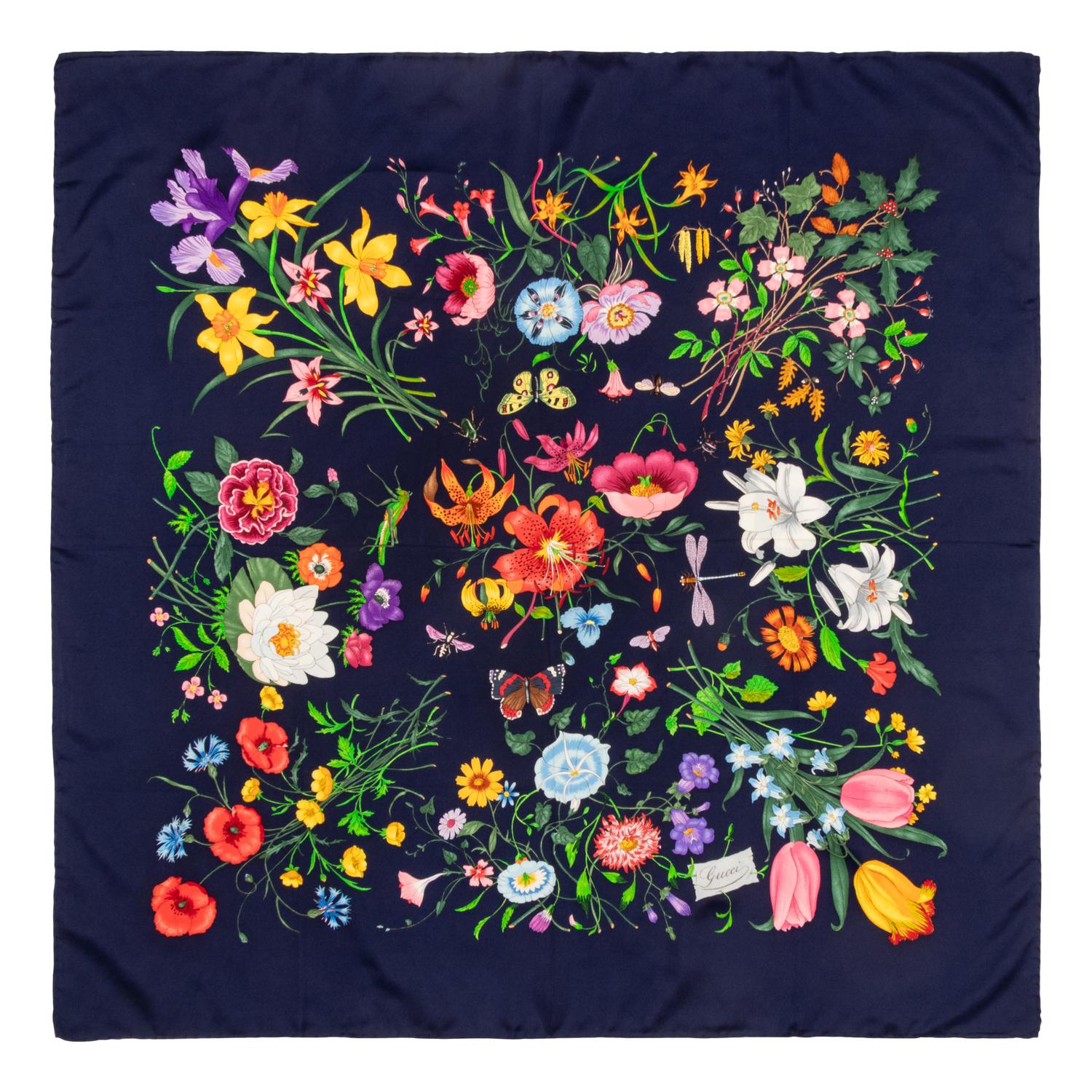 Gucci, Four Silk Scarves