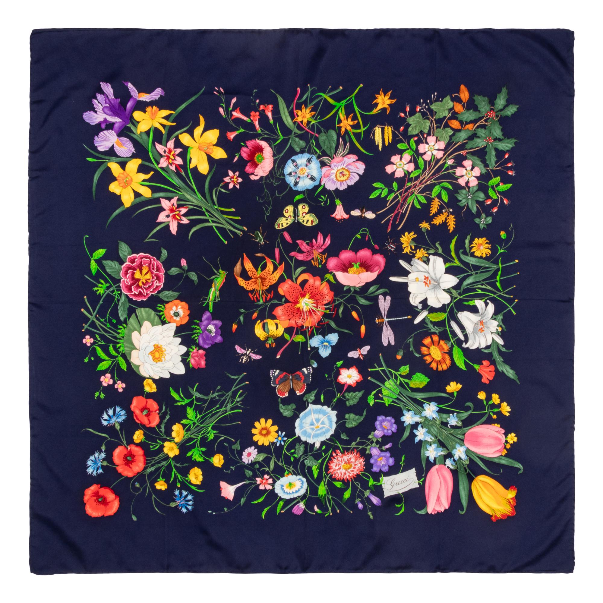 Gucci, Four Silk Scarves