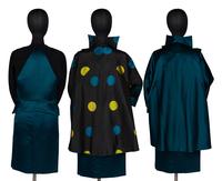 Geoffrey Beene Silk Ensemble with Reversible Coat