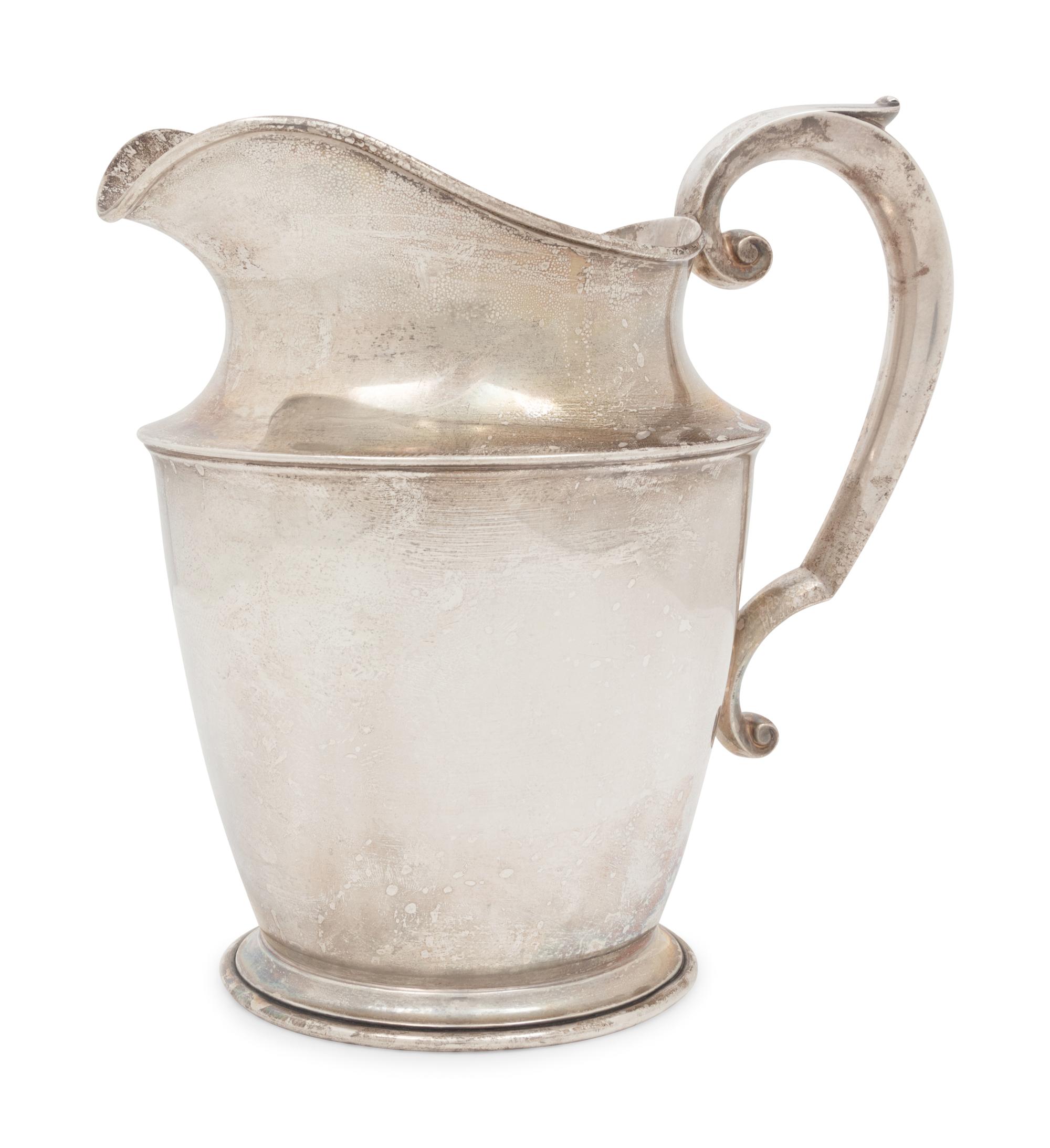 An American Silver Water Pitcher