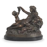 Continental School 19th Century, A Bronze Figural Group
