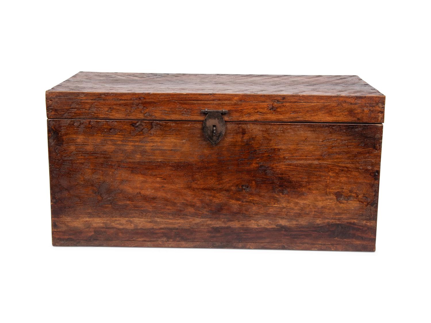 A Chinese Export Hardwood Trunk