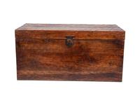 A Chinese Export Hardwood Trunk