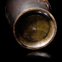 A Pair of Japanese Bronze and Mixed-Metal Baluster Vases, Meiji Period, Late 19th Century