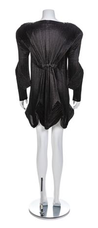 Issey Miyake Black Pleated Dress, 1990s