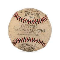 A 1931 Brooklyn Robins Team Signed Autograph Baseball Including Ernie Lombardi Rookie Signature (Beckett Authentication Services)