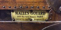 A Malles Goyard Flat Top Steamer Trunk, 35.5" x 22.5" x 20.75",