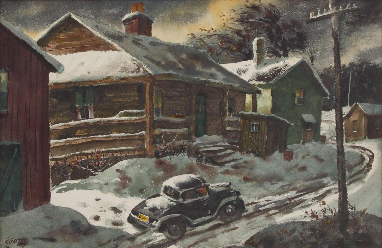 Henry Martin Gasser (American, 1909–1981) - Winter Night