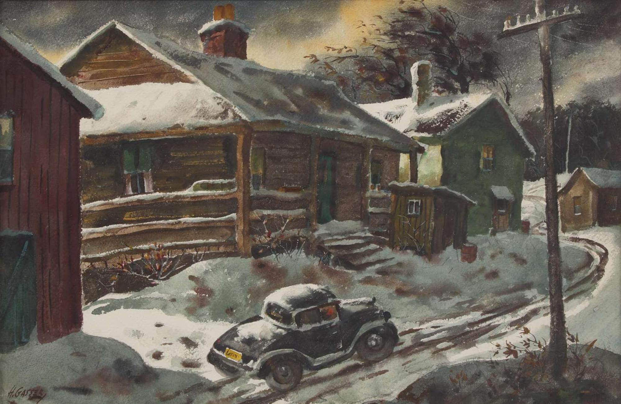 Henry Martin Gasser (American, 1909–1981) - Winter Night