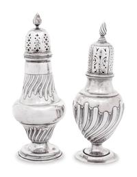 Two Victorian Silver Muffineers