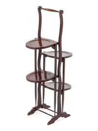 A Regency Style Mahogany Folding Dessert Stand