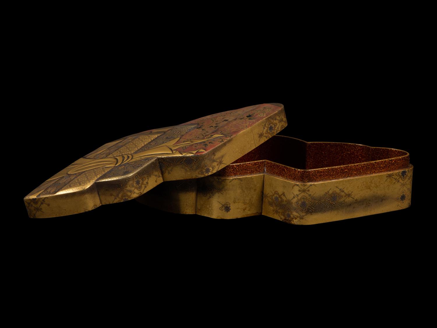 A Japanese Gild Lacquer Covered Box, Kobako
