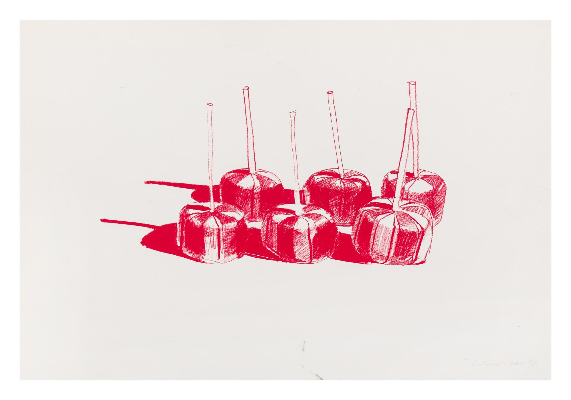Wayne Thiebaud, (American, b. 1920), Suckers (State II), 1968