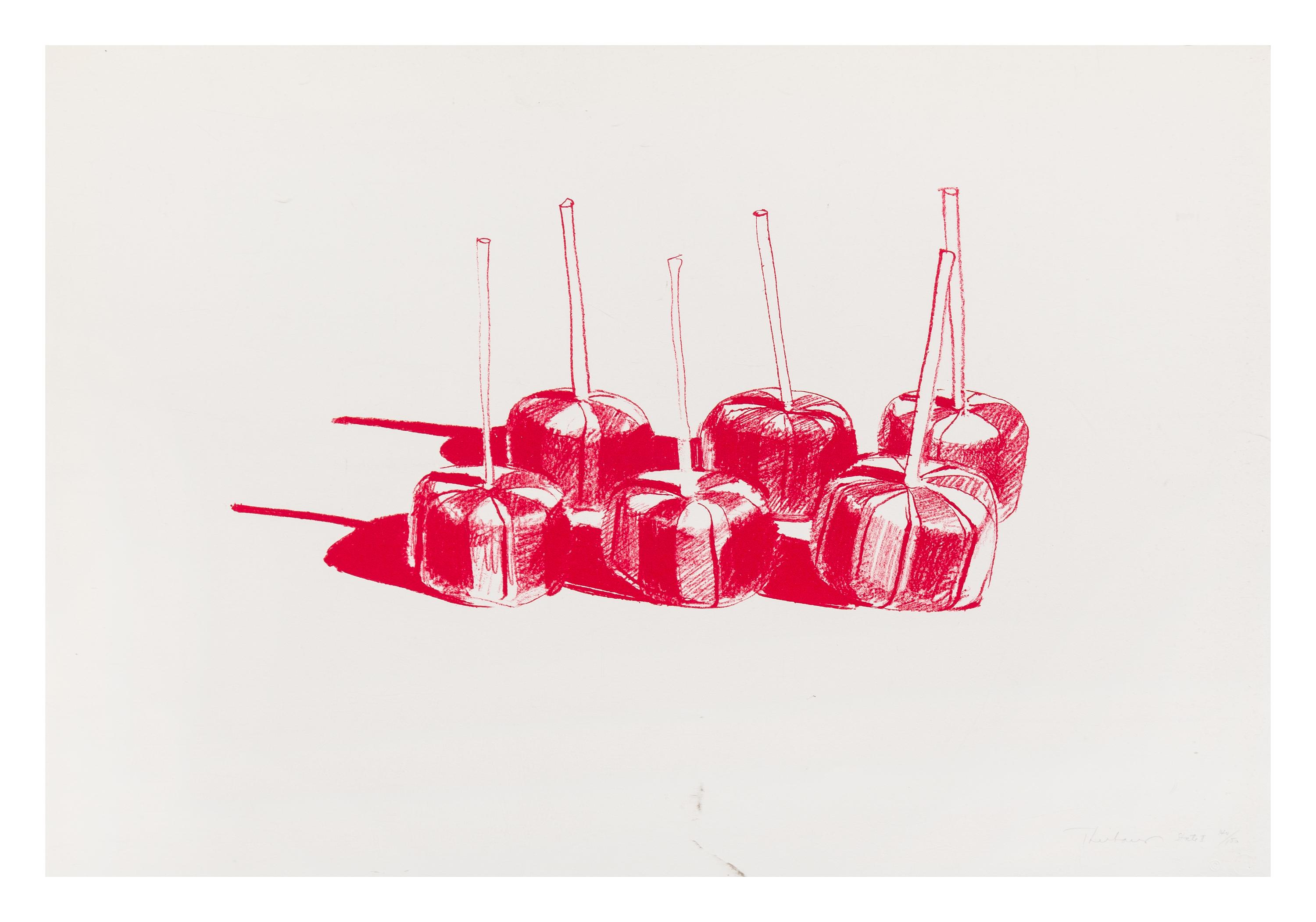 Wayne Thiebaud, (American, b. 1920), Suckers (State II), 1968