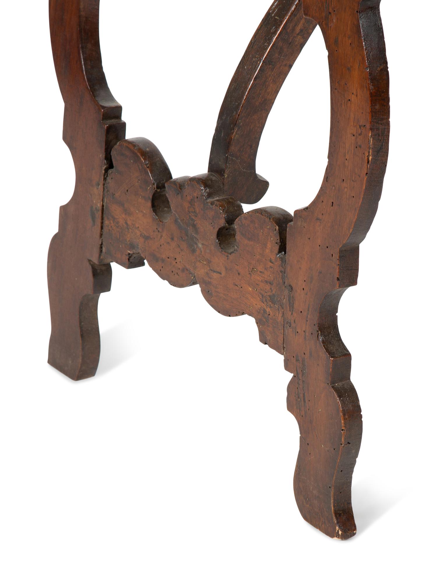 An Italian Baroque Oak Console Table