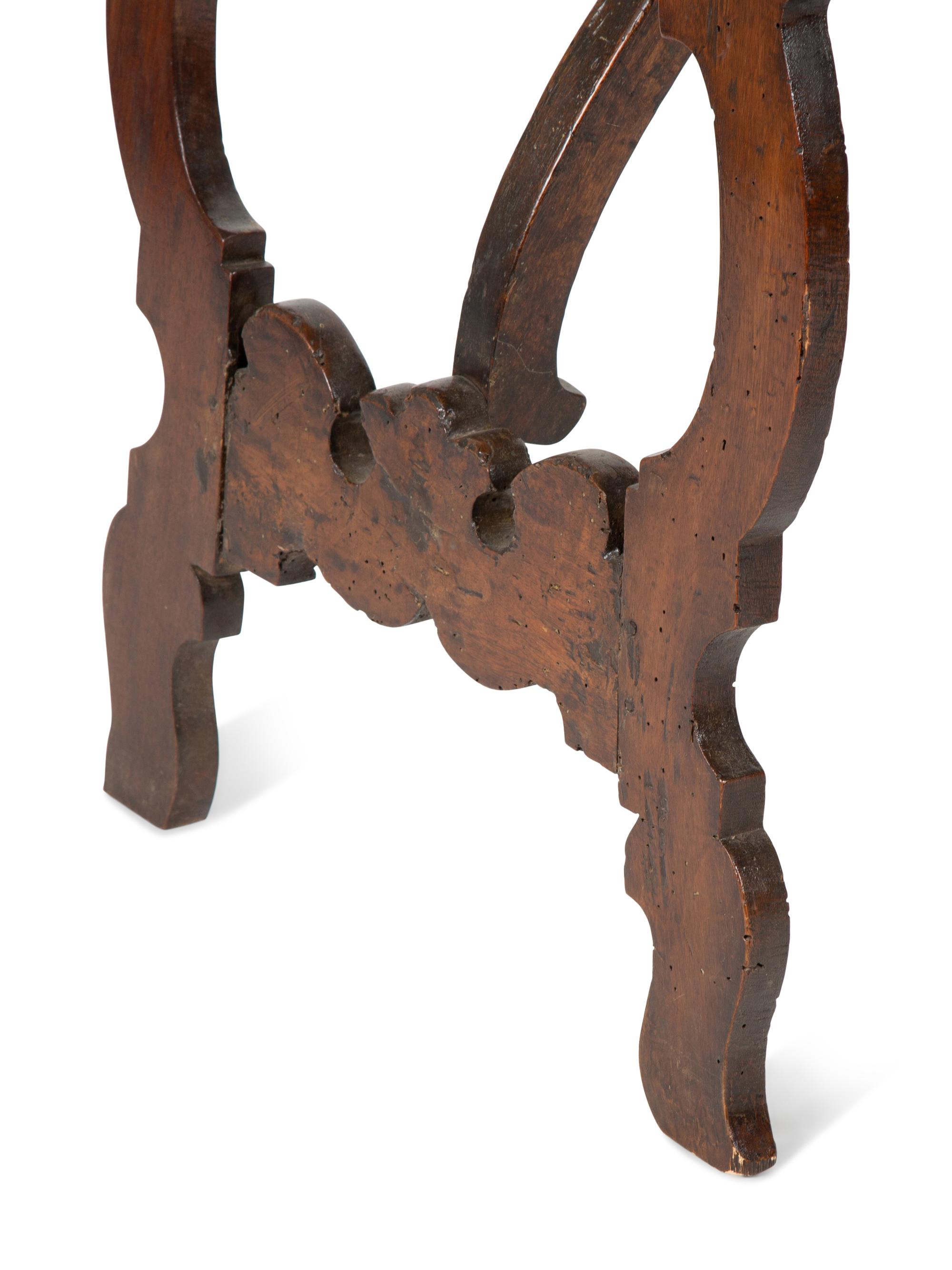 An Italian Baroque Oak Console Table