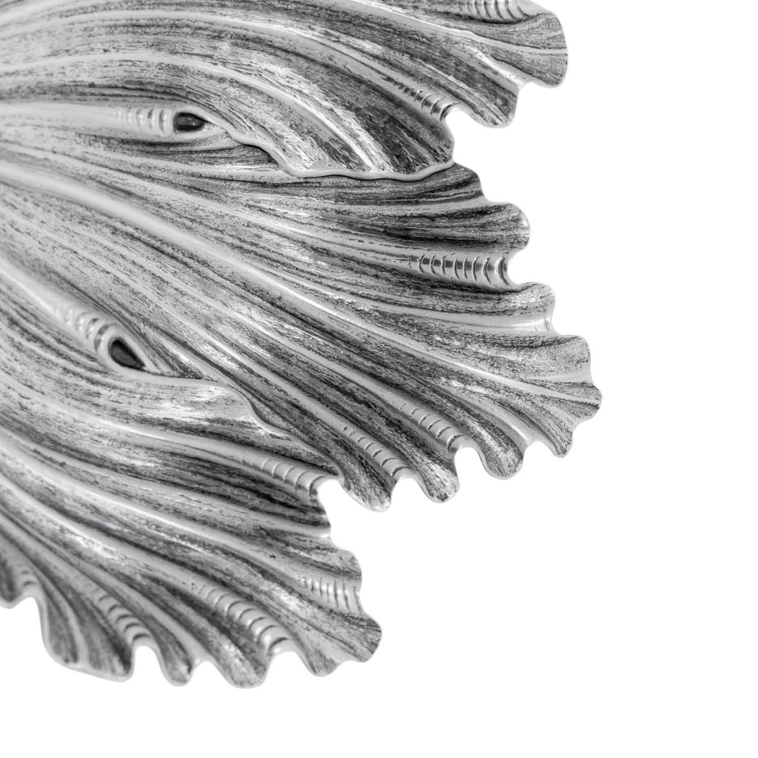 A Pair of Buccellati Acanthus Leaf Form Dishes