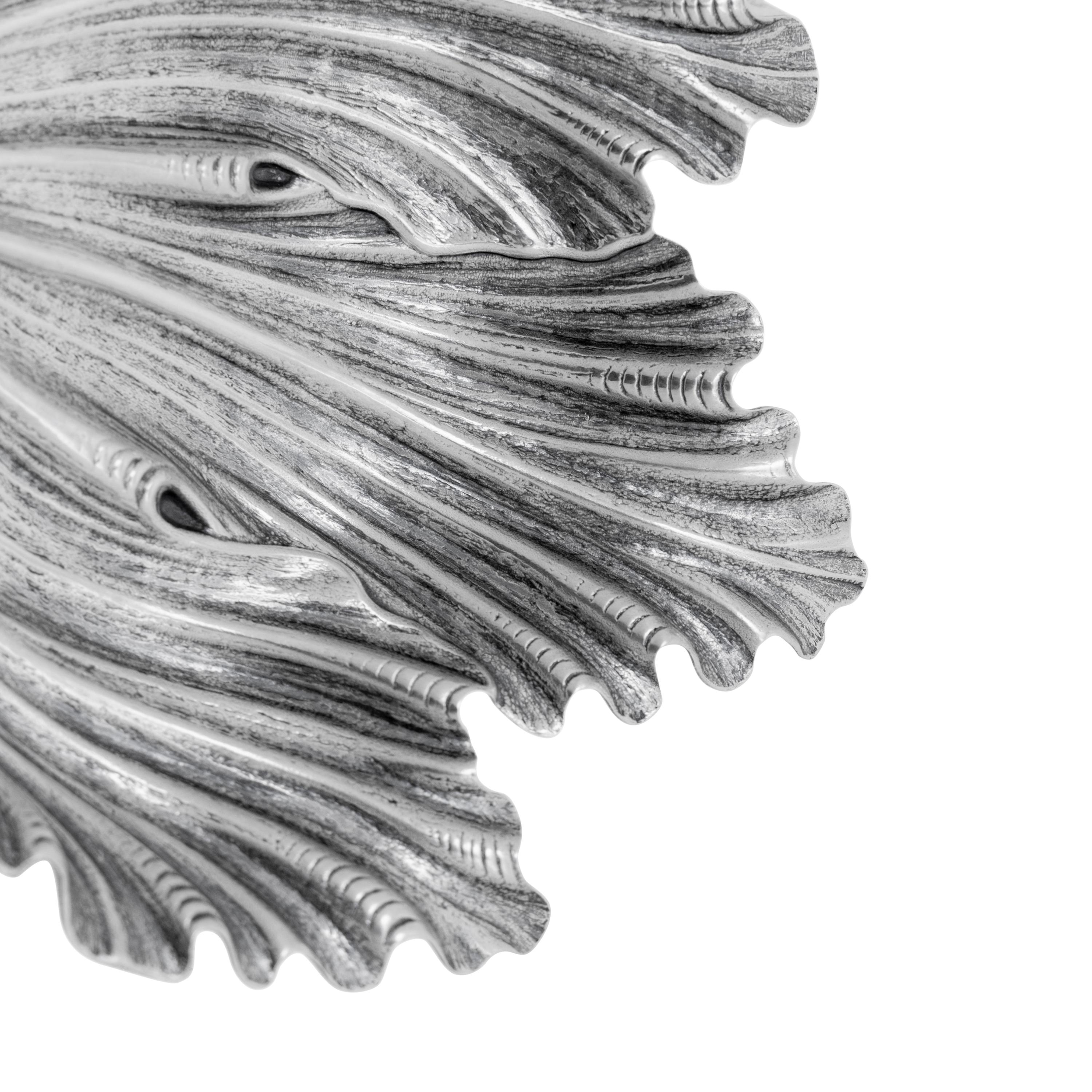 A Pair of Buccellati Acanthus Leaf Form Dishes