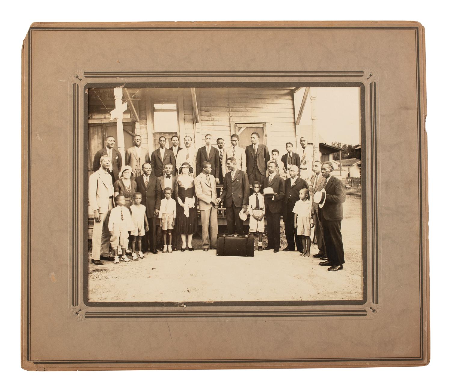 [EDUCATION - EARLY PHOTOGRAPHY]. A group of 8 photographs, incl. Hampton University Students, ca 1910.