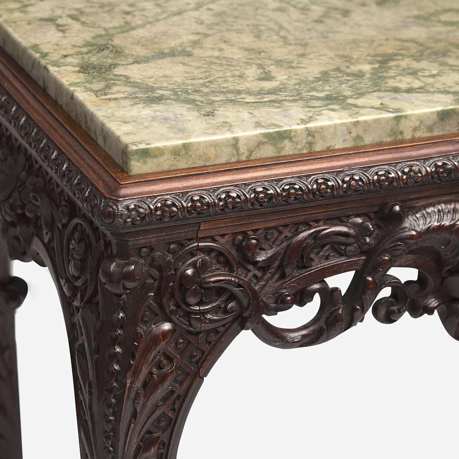 A French Carved Beechwood Occasional Table Rene Lexcellent, Paris, last quarter 19th century
