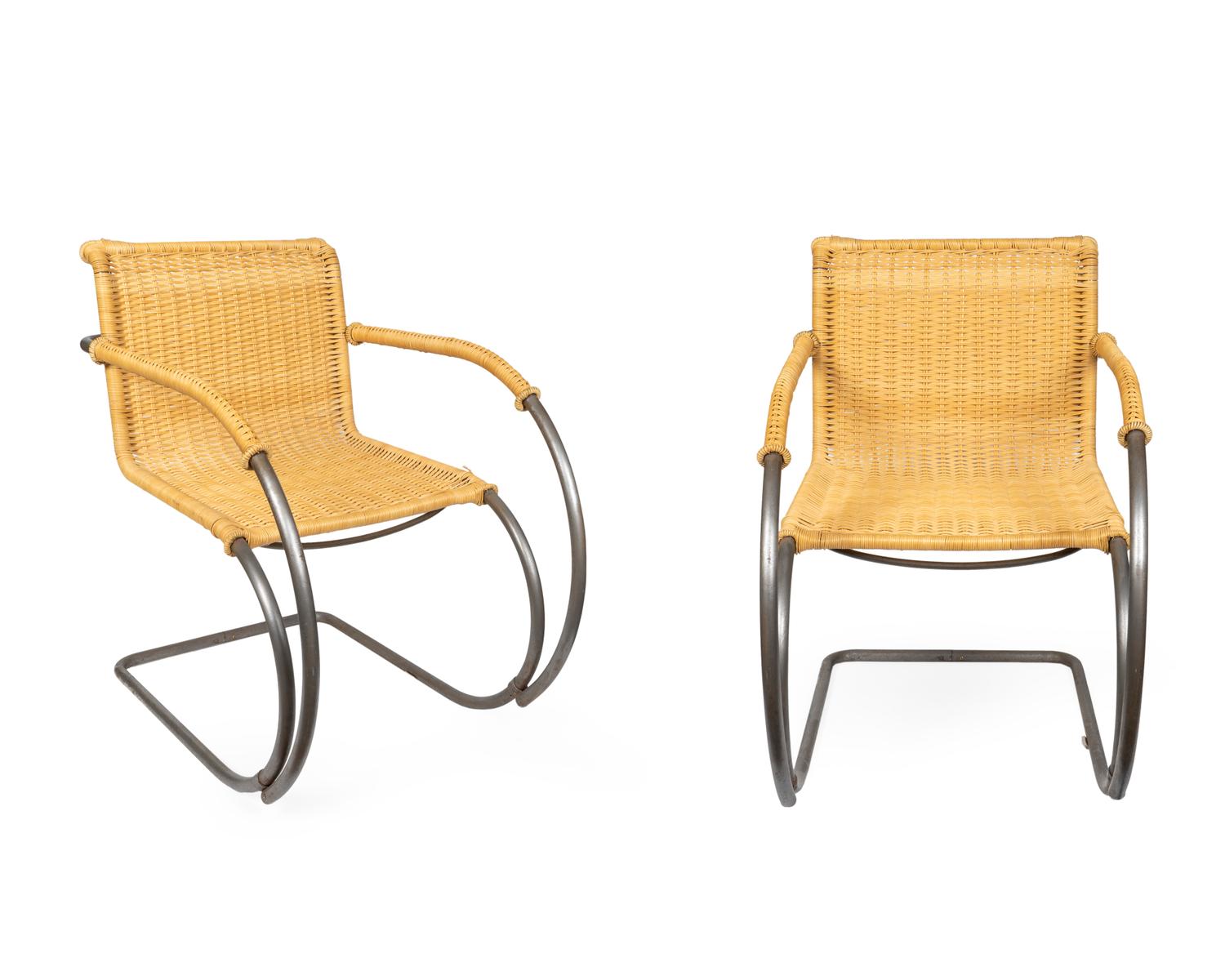 A Pair of Mies Van Der Rohe Cantilever Model MR 20 Chairs — CIRCA 1927
