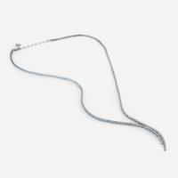 A 14K White Gold and Diamond Necklace