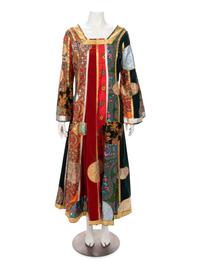 Sant Angelo Patchwork Klimt Bohemian Dress, 1969