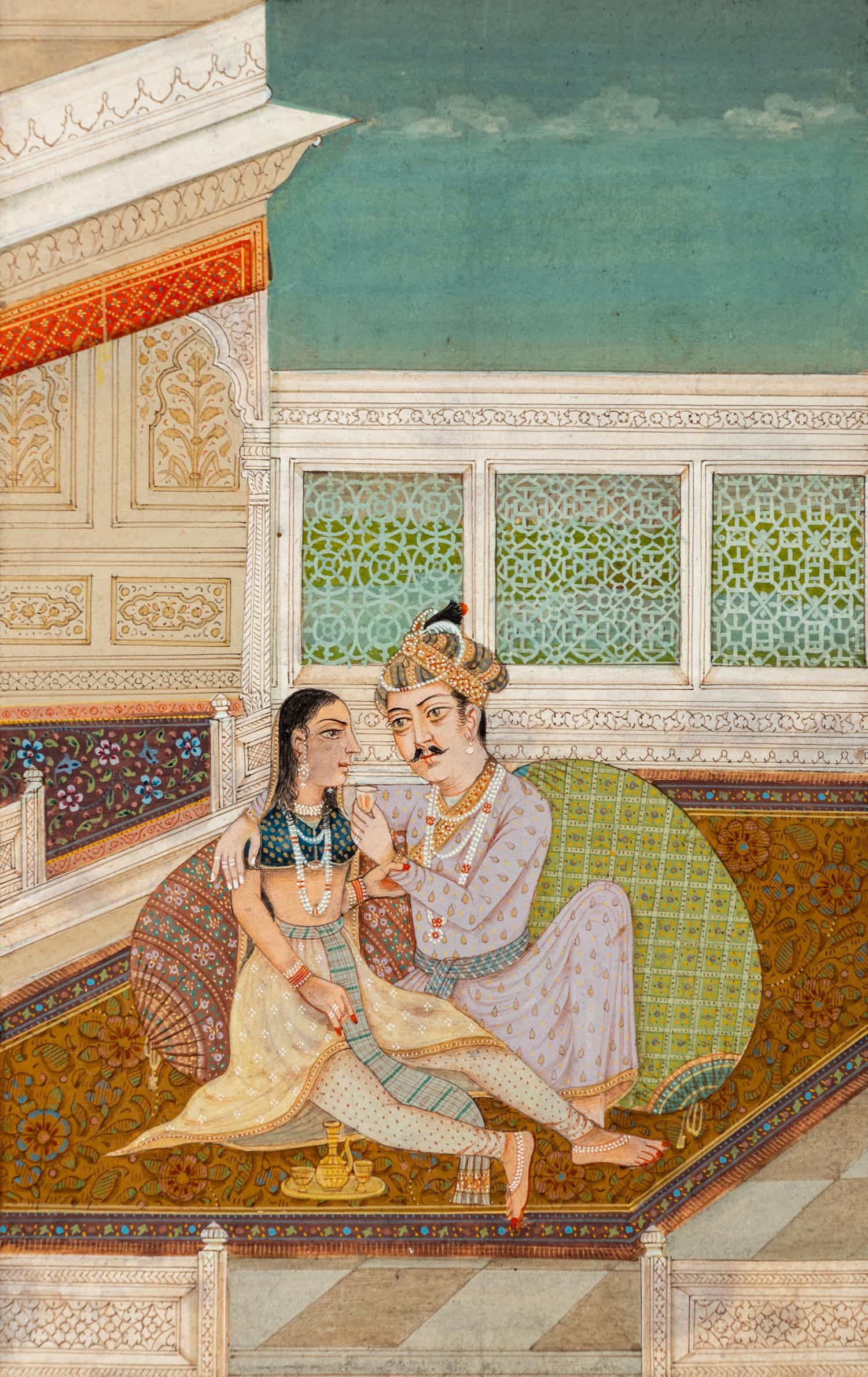 Three Indian Illustrated Manuscript Leaves
