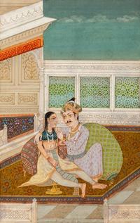 Three Indian Illustrated Manuscript Leaves