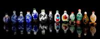Thirteen Peking Glass Snuff Bottles — 19TH-20TH CENTURY