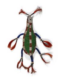 Plains Beaded Hide Umbilical Cord Fetish