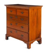 A Chippendale Cherrywood Chest of Drawers