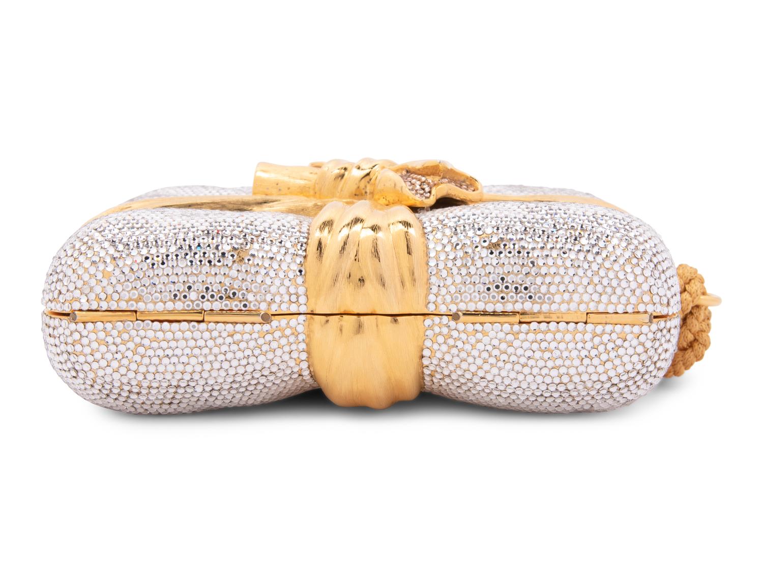 Judith Leiber Box and Bow Tasseled Minaudière