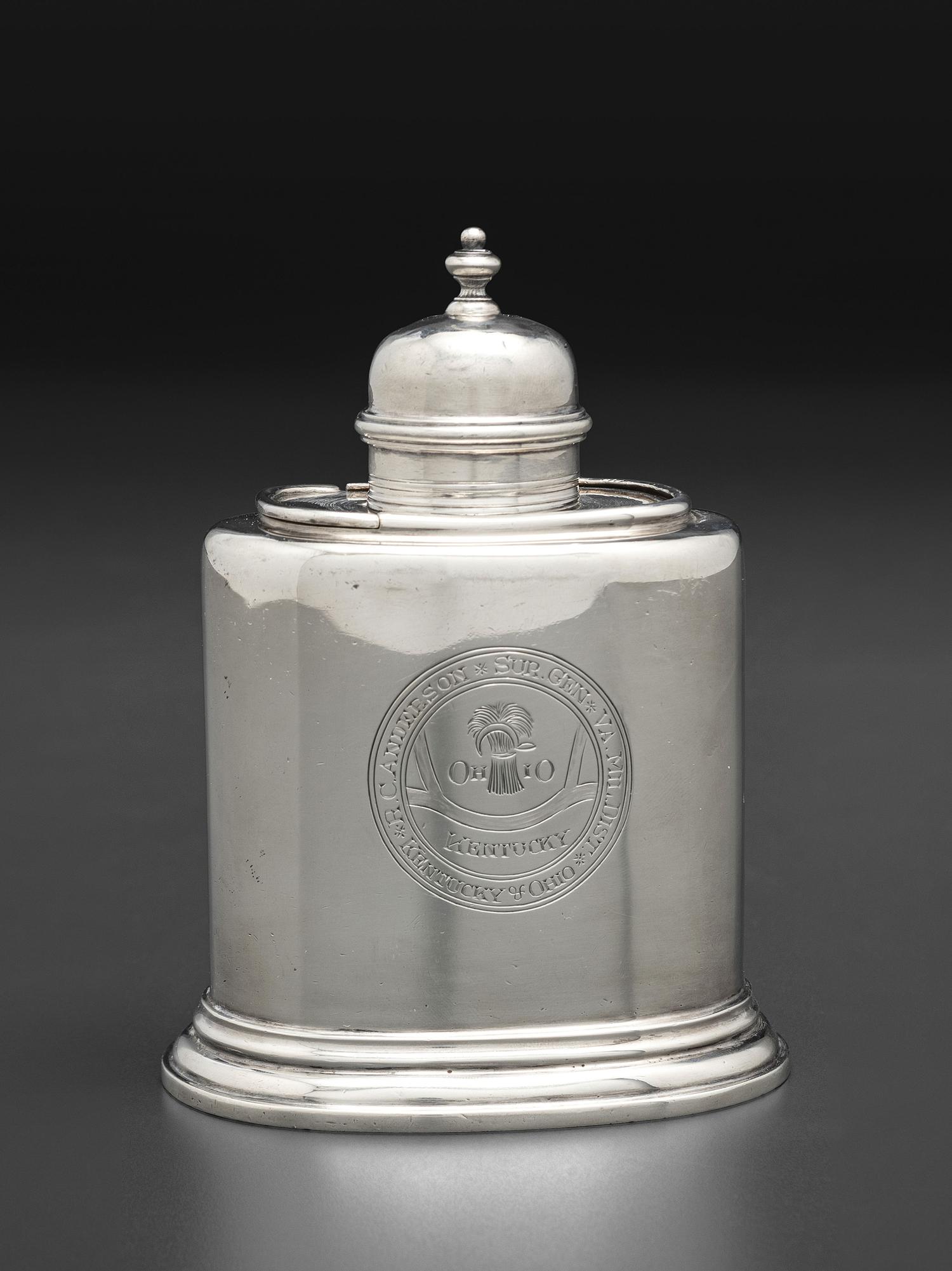 An English Silver Tea Caddy