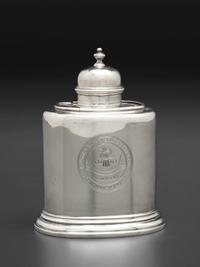 An English Silver Tea Caddy
