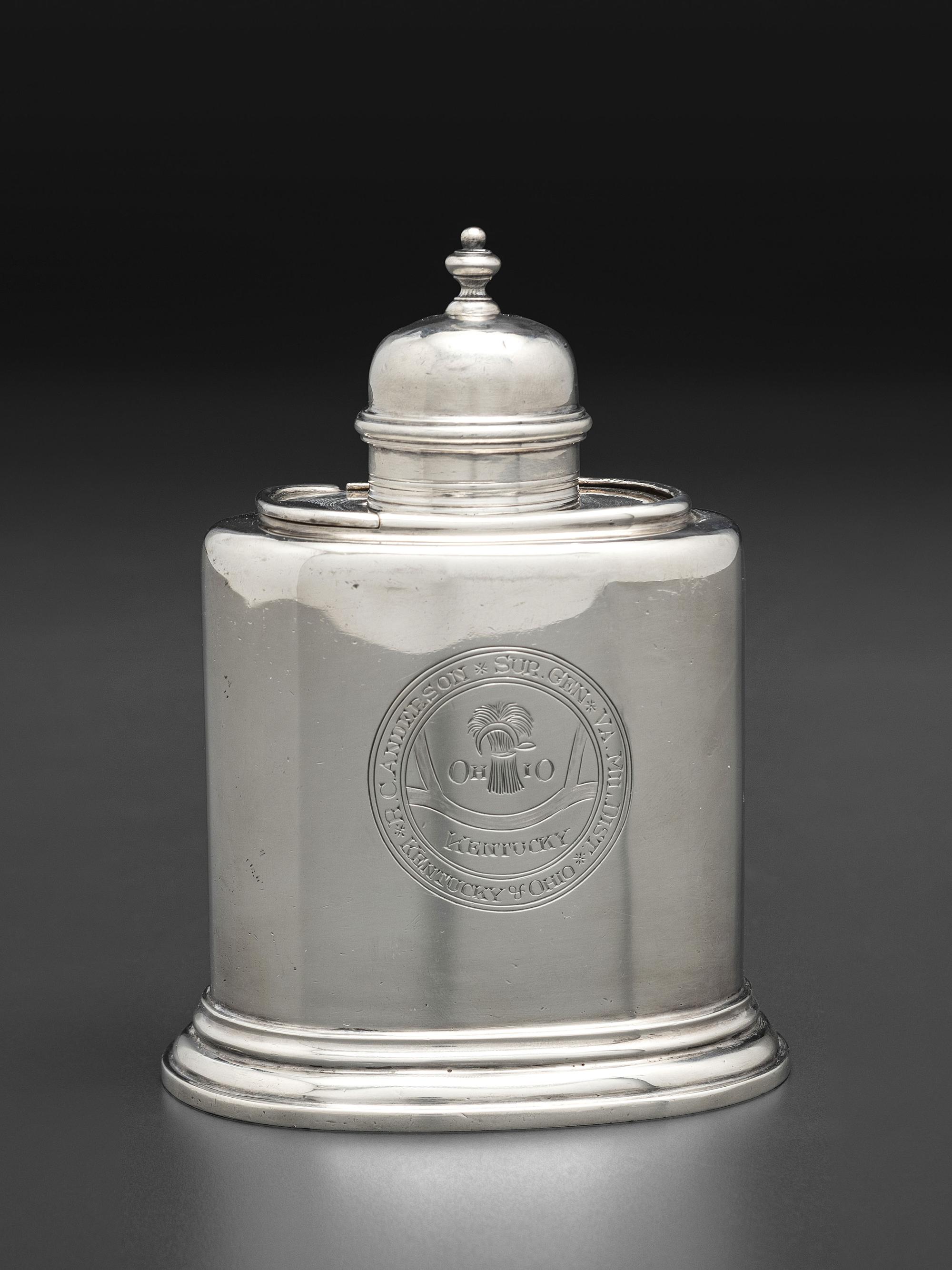 An English Silver Tea Caddy