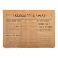 [MINING - CALIFORNIA]. The Skidoo News . Vol. I, No. 40. Skidoo, Inyo County, CA: Skidoo Pub. Co., 20 September 1907.