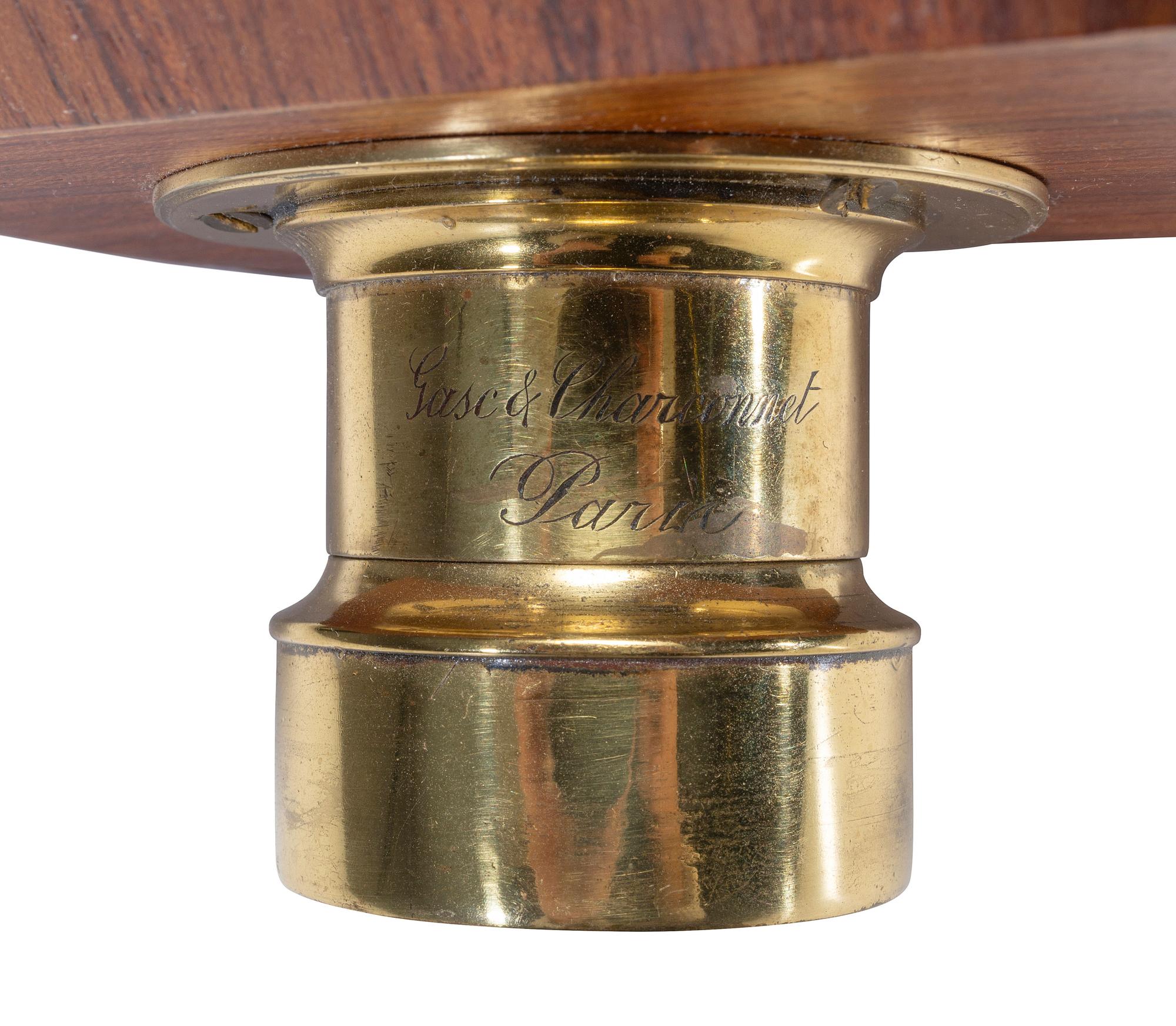 [CAMERAS]. Replica chamfered ninth plate daguerreotype camera with Gasc and Charconnet lens.