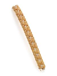 YELLOW GOLD AND DIAMOND BRACELET