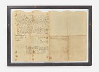[Americana] Hopkinson, Francis, and Elizabeth Graeme: Partially-Printed Document, signed